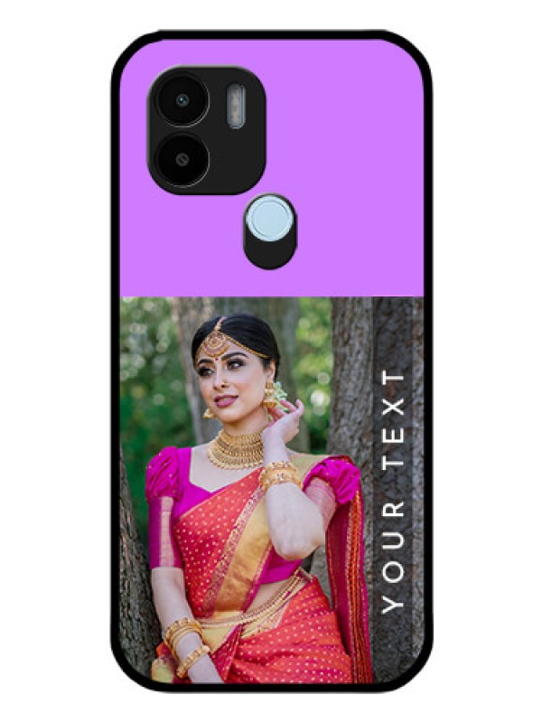 Custom Poco C51 Custom Glass Mobile Case - Birthday Icons Design