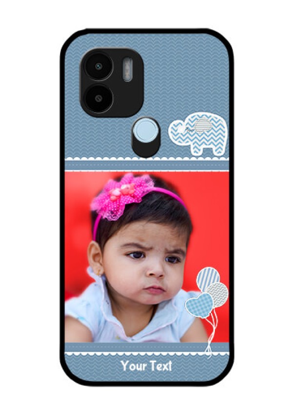 Poco C51 Photo Printing on Glass Case - with Kids Pattern Design