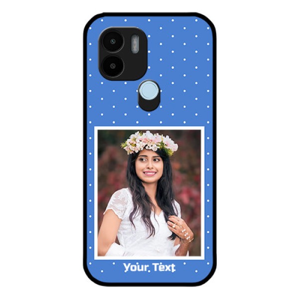 Poco C51 Photo Printing on Glass Case - Polka dots design