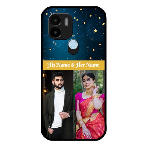 Poco C51 Custom Glass Phone Case - Galaxy Stars Backdrop Design Poco C51 Custom Glass Phone Case - Galaxy Stars Backdrop Design