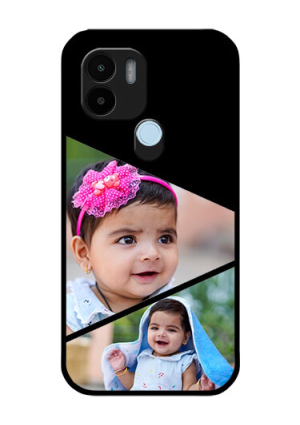 Poco C51 Custom Glass Phone Case - Semi Cut Design