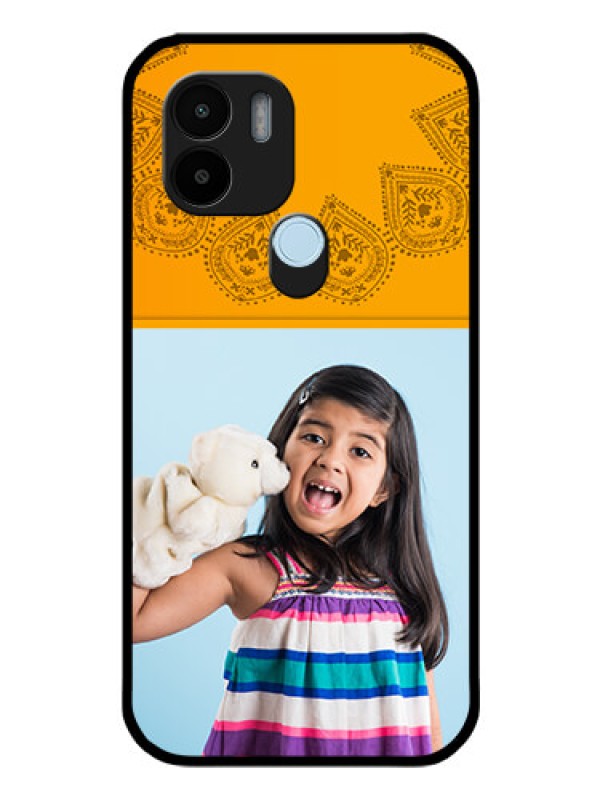 Custom Poco C51 Personalized Glass Phone Case - Photo Wedding Design