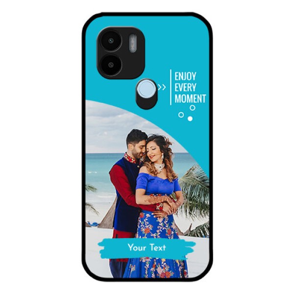 Poco C51 Custom Glass Mobile Case - Happy Moment Design