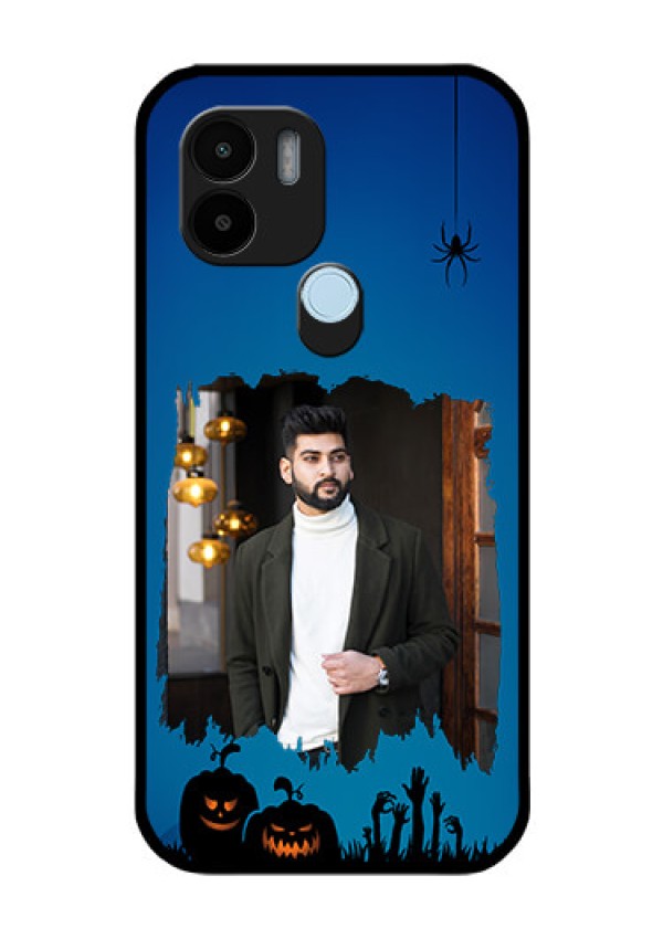 Poco C51 Photo Printing on Glass Case - with pro Halloween design