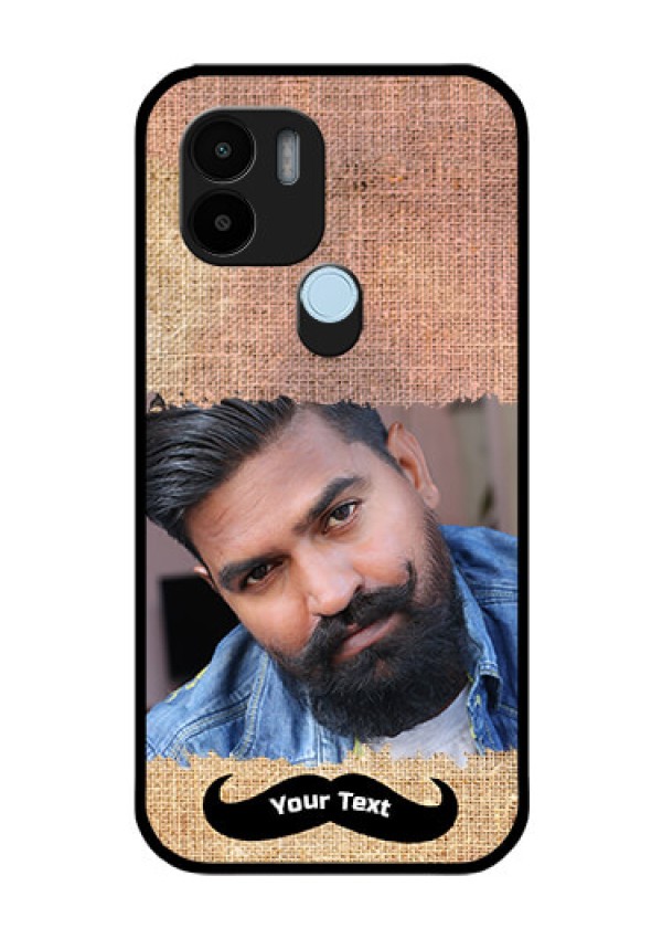 Poco C51 Personalized Glass Phone Case - with Texture Design