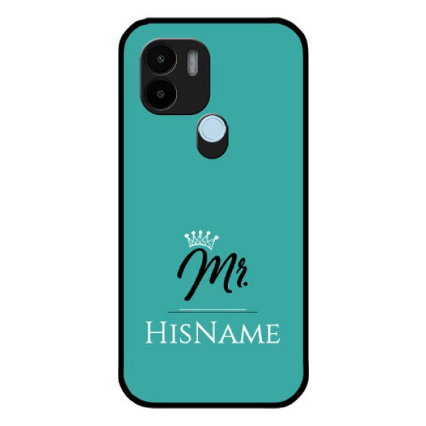 Poco C51 Custom Glass Phone Case Mr with Name
