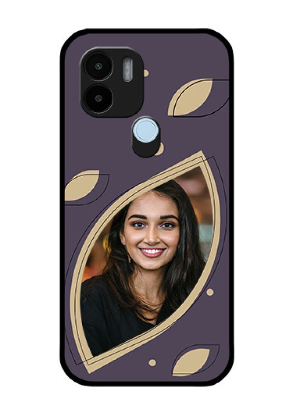 Poco C51 Custom Glass Mobile Case - Falling Leaf Design