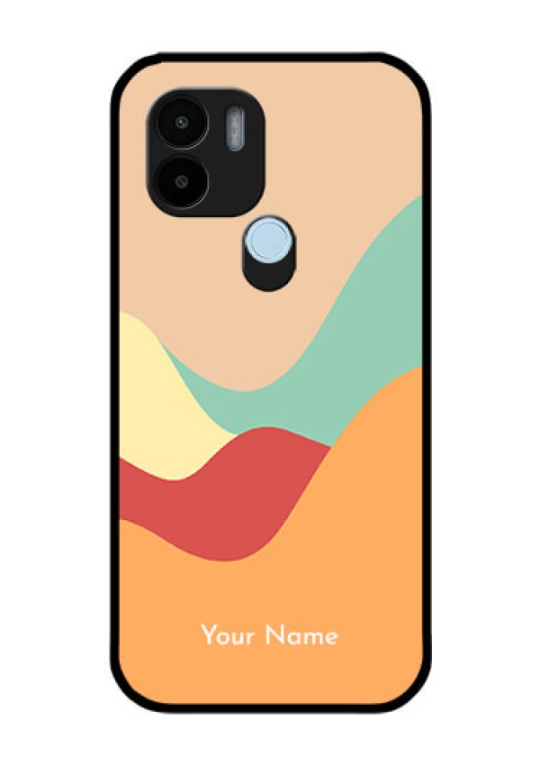 Poco C51 Personalized Glass Phone Case - Ocean Waves Multi-colour Design