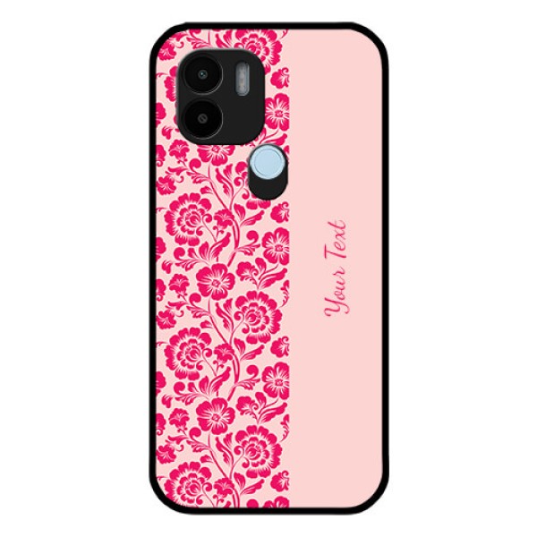 Poco C51 Custom Glass Phone Case - Attractive Floral Pattern Design