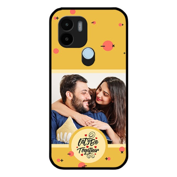 Poco C51 Photo Printing on Glass Case - Lets be Together Design
