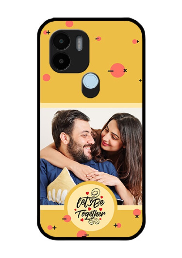 Poco C51 Photo Printing on Glass Case - Lets be Together Design