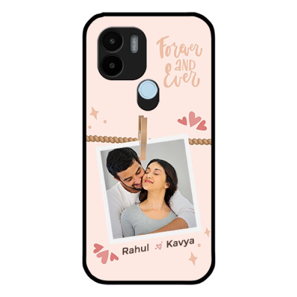 Poco C51 Custom Glass Phone Case - Forever and ever love Design Poco C51 Custom Glass Phone Case - Forever and ever love Design