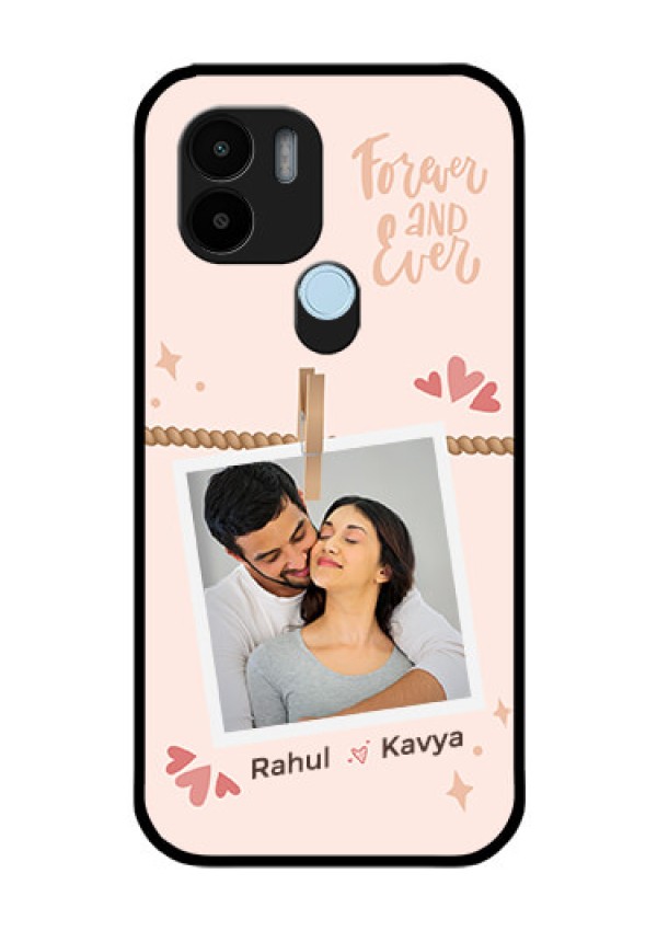 Poco C51 Custom Glass Phone Case - Forever and ever love Design