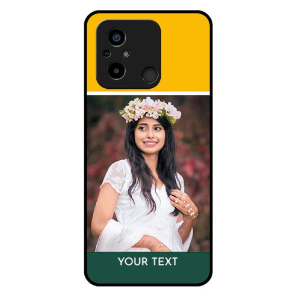Poco C55 Photo Printing on Glass Case - Love You Design