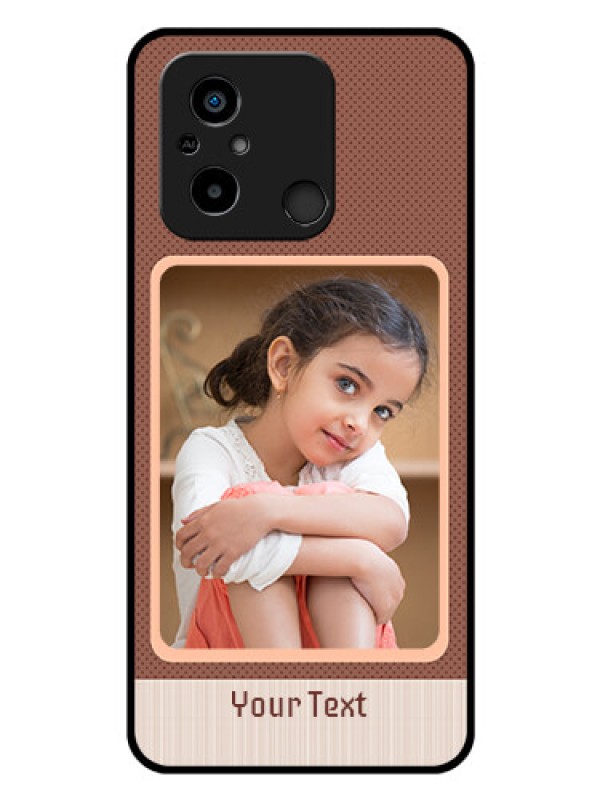 Custom Poco C55 Custom Glass Phone Case - Simple Pic Upload Design