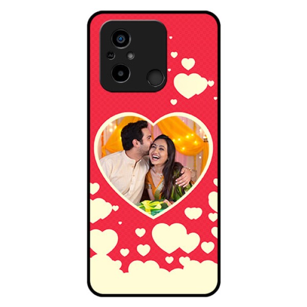 Poco C55 Custom Glass Mobile Case - Love Symbols Phone Cover Design