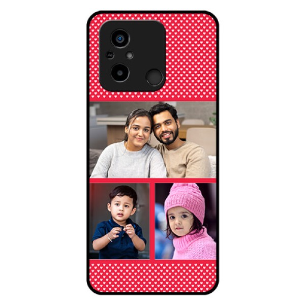 Poco C55 Personalized Glass Phone Case - Bulk Pic Upload Design