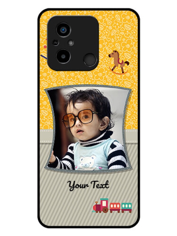 Custom Poco C55 Personalized Glass Phone Case - Baby Picture Upload Design