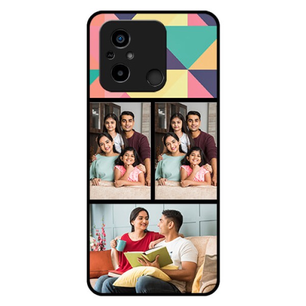 Poco C55 Custom Glass Phone Case - Bulk Pic Upload Design