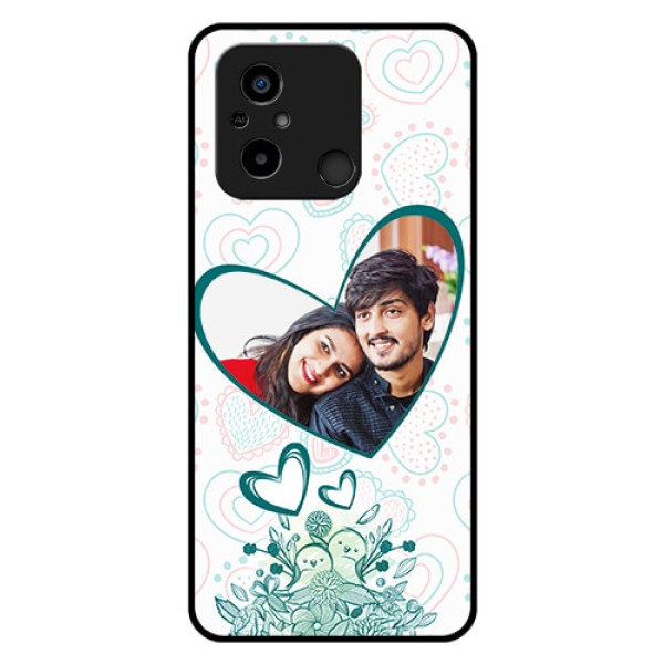 Poco C55 Photo Printing on Glass Case - Premium Couple Design