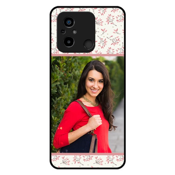 Poco C55 Custom Glass Phone Case - Premium Floral Design