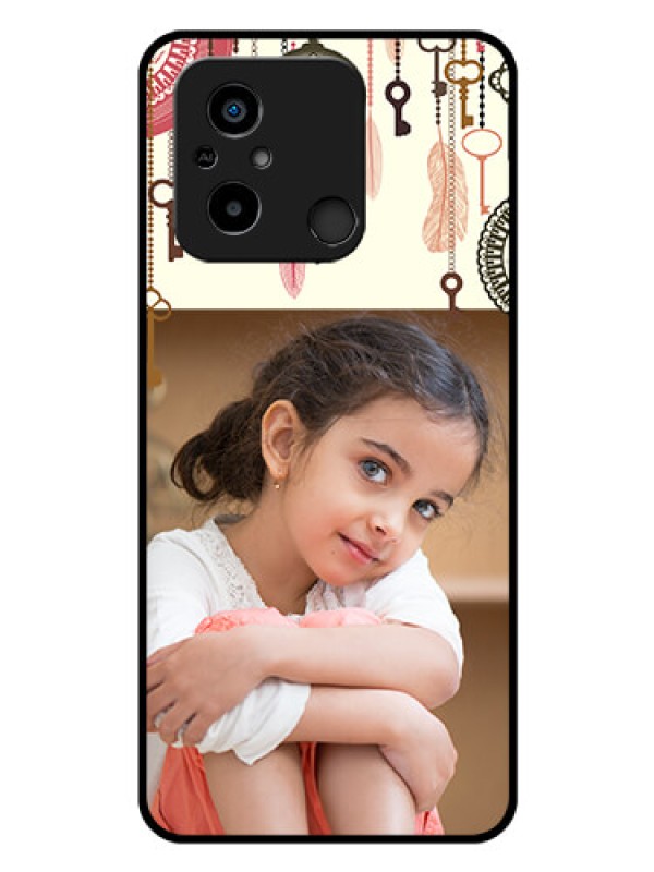 Custom Poco C55 Custom Glass Mobile Case - Boho Style Design