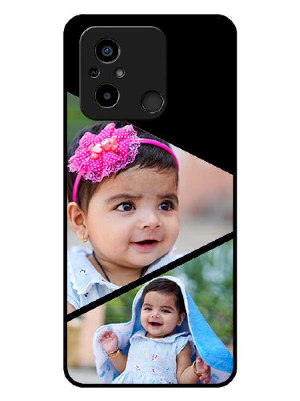 Custom Poco C55 Custom Glass Phone Case - Semi Cut Design