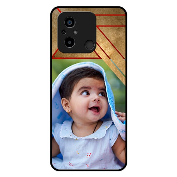 Poco C55 Personalized Glass Phone Case - Gradient Abstract Texture Design Poco C55 Personalized Glass Phone Case - Gradient Abstract Texture Design