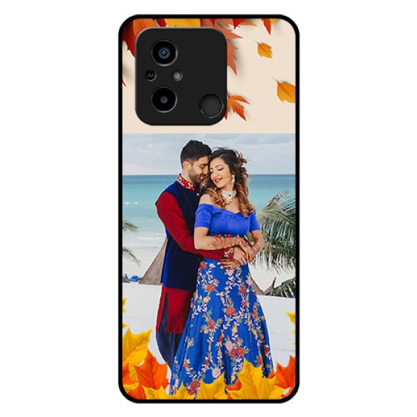 Poco C55 Photo Printing on Glass Case - Autumn Maple Leaves Design Poco C55 Photo Printing on Glass Case - Autumn Maple Leaves Design