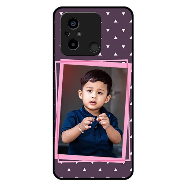 Poco C55 Custom Glass Mobile Case - Triangle Pattern Dotted Design Poco C55 Custom Glass Mobile Case - Triangle Pattern Dotted Design