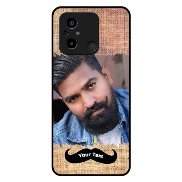 Poco C55 Personalized Glass Phone Case - with Texture Design