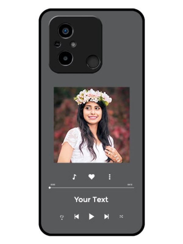 Custom Poco C55 Custom Glass Mobile Case - Play The Music Design