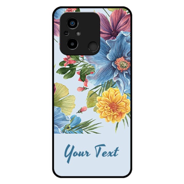 Poco C55 Custom Glass Mobile Case - Stunning Watercolored Flowers Painting Design Poco C55 Custom Glass Mobile Case - Stunning Watercolored Flowers Painting Design