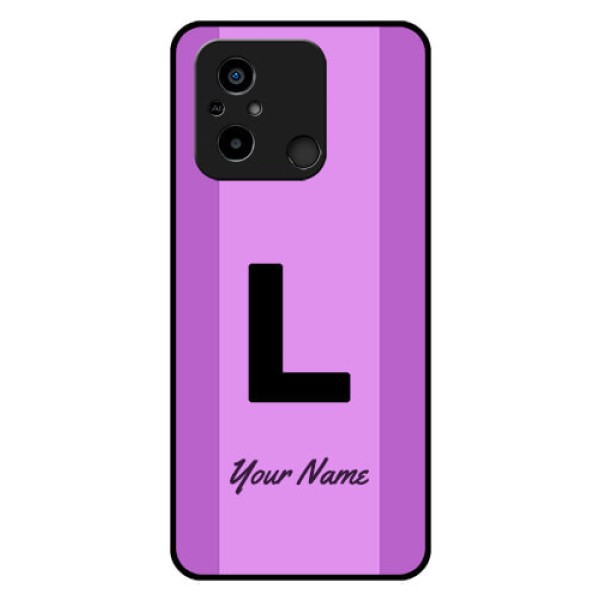 Poco C55 Custom Glass Phone Case - Tricolor custom text Design Poco C55 Custom Glass Phone Case - Tricolor custom text Design