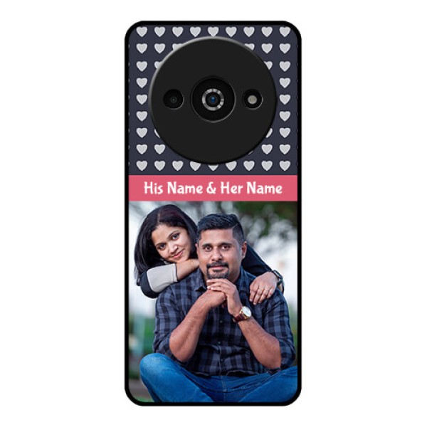 Poco C61 Custom Glass Phone Case - Love Symbols Design
