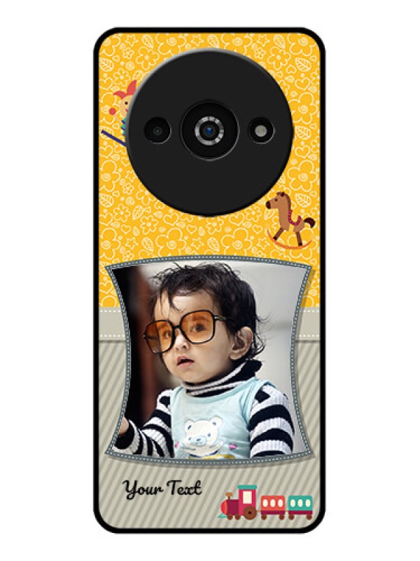 Custom Poco C61 Custom Glass Phone Case - Baby Picture Upload Design