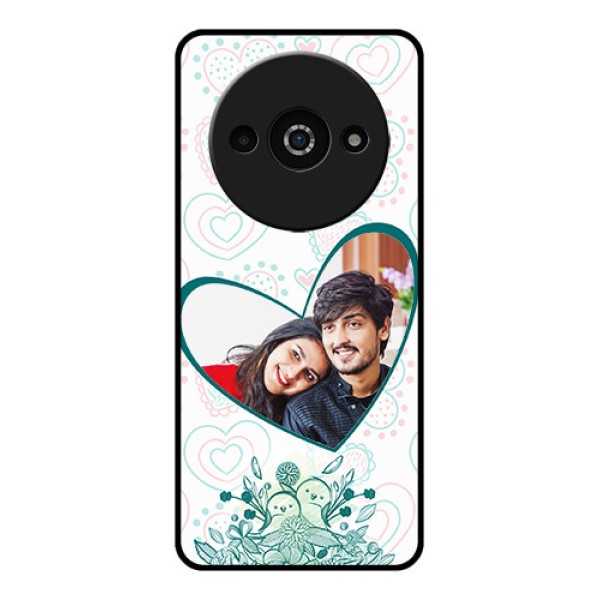 Poco C61 Custom Glass Phone Case - Premium Couple Design