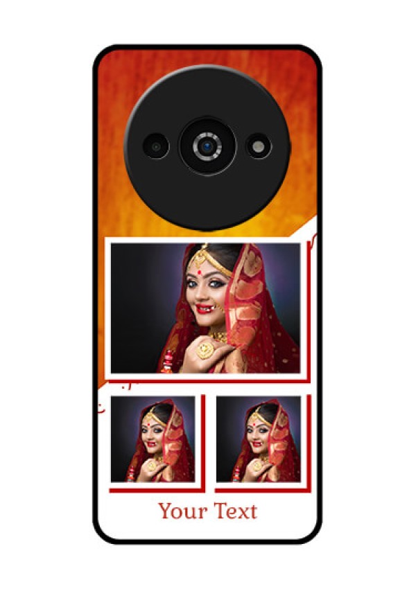 Poco C61 Custom Glass Phone Case - Wedding Memories Design