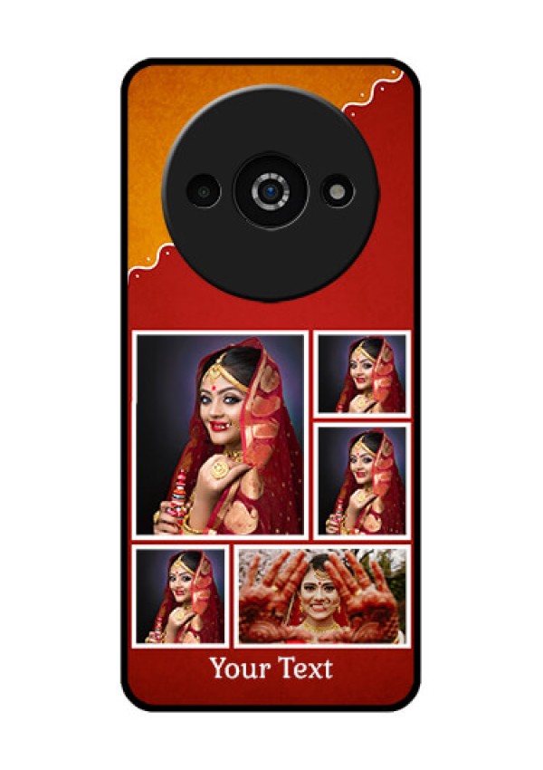 Poco C61 Custom Glass Phone Case - Wedding Pic Upload Design