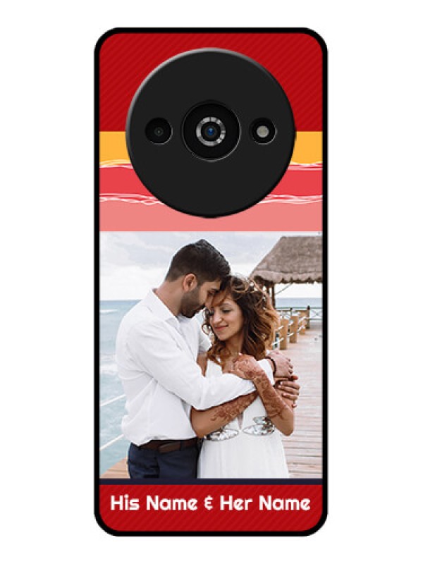 Custom Poco C61 Custom Glass Phone Case - Colorful Case Design