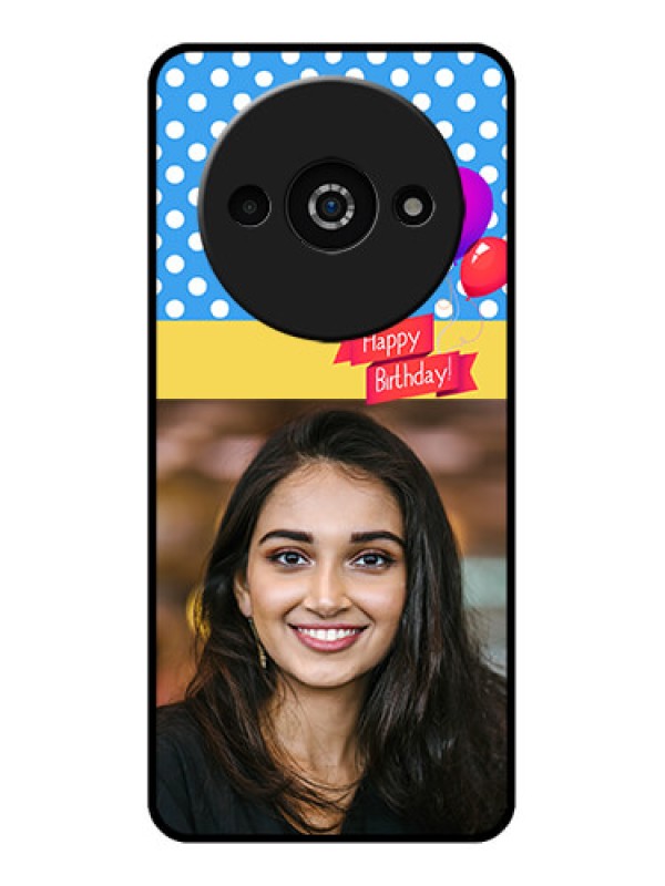 Custom Poco C61 Custom Glass Phone Case - Happy Birthday Design