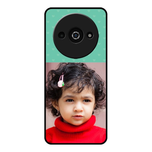 Poco C61 Custom Glass Phone Case - Lovers Picture Design