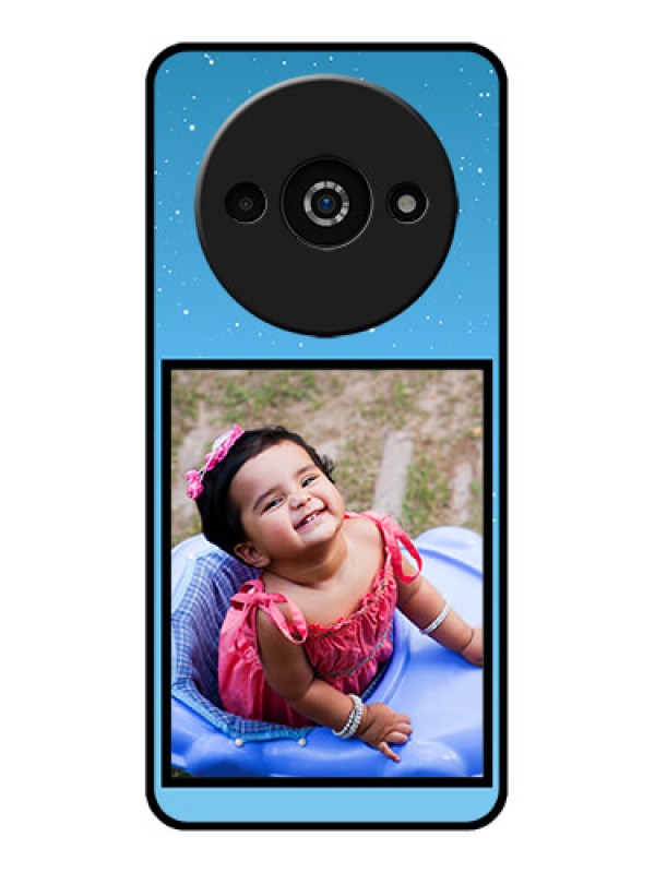 Custom Poco C61 Custom Glass Phone Case - Wave Pattern Colorful Design