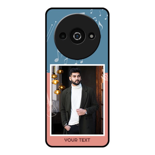 Poco C61 Custom Glass Phone Case - With Color Musical Note Design Poco C61 Custom Glass Phone Case - With Color Musical Note Design