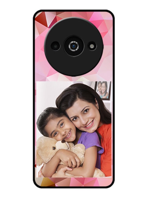 Custom Poco C61 Custom Glass Phone Case - Abstract Triangle Design