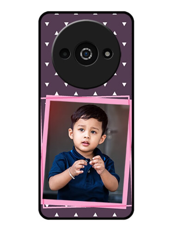 Custom Poco C61 Custom Glass Phone Case - Triangle Pattern Dotted Design