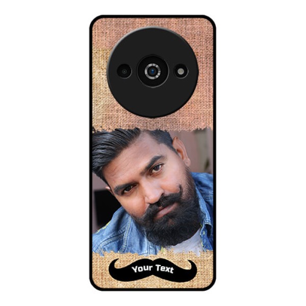 Poco C61 Custom Glass Phone Case - With Texture Design