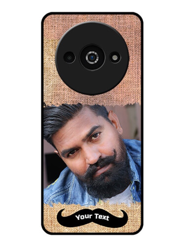 Custom Poco C61 Custom Glass Phone Case - With Texture Design