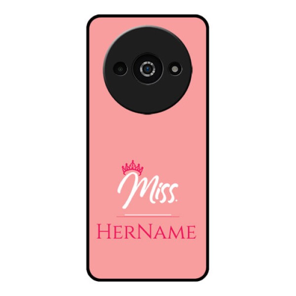 Poco C61 Custom Glass Phone Case - Mrs With Name Design