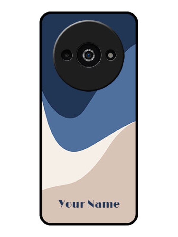 Custom Poco C61 Custom Glass Phone Case - Abstract Drip Art Design